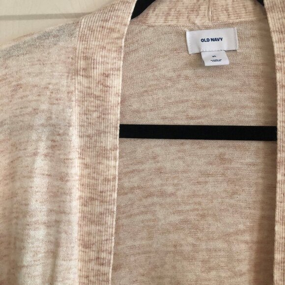 Old Navy BNWT tan marbled open cardigan sweater XL - Picture 2 of 5